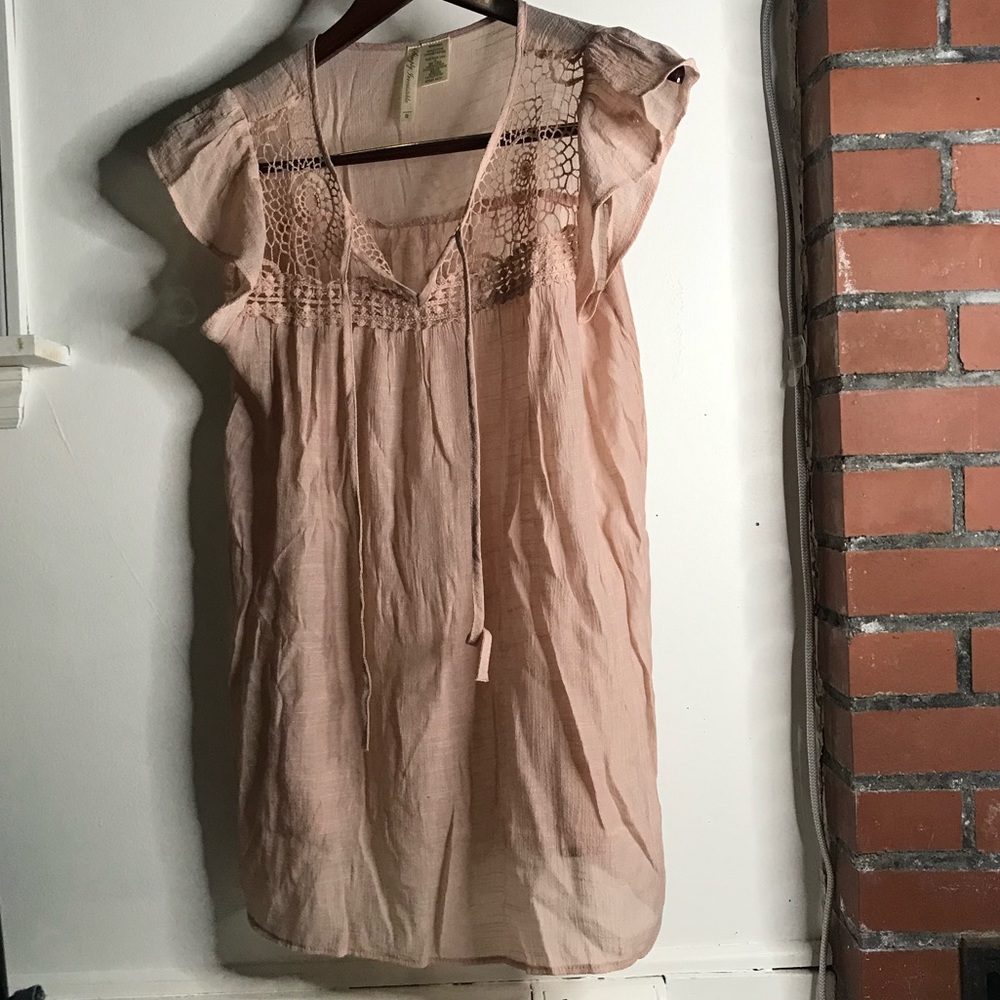 Simply Irresistible Rose Gold Soft Pink Light Airy Tunic
